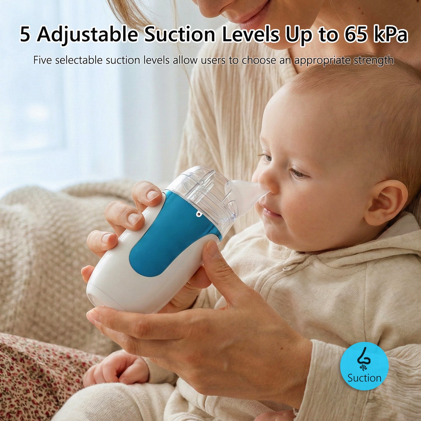 elaia 2-in-1 Nasal Aspirator for Baby with Spray