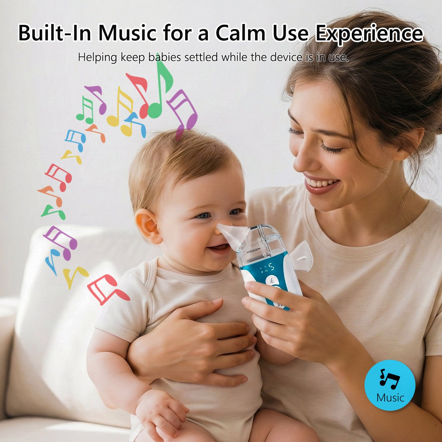 elaia 2-in-1 Nasal Aspirator for Baby with Spray