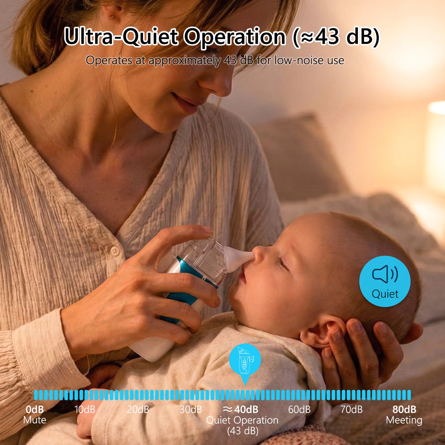 elaia 2-in-1 Nasal Aspirator for Baby with Spray